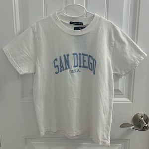 Brandy Melville San Diego cropped tee